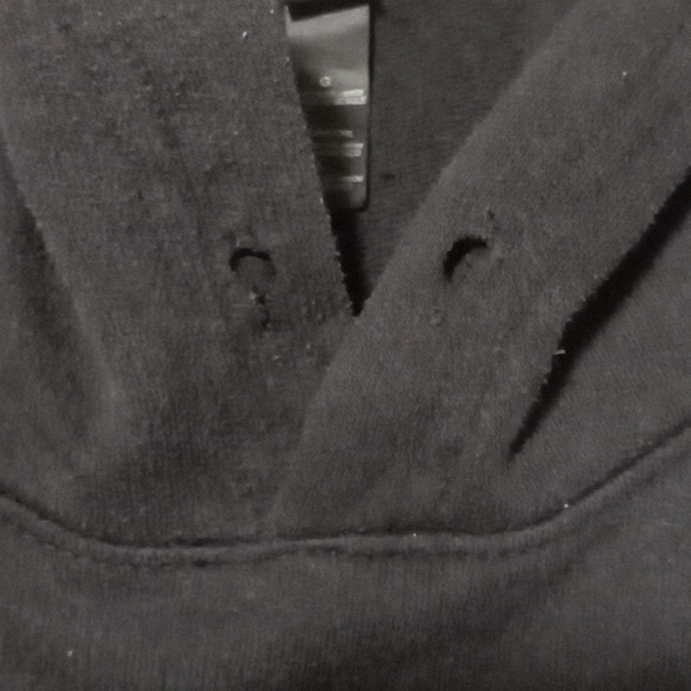 Black Hoodie with Graphic Hit on Back. - Picture 7 of 12